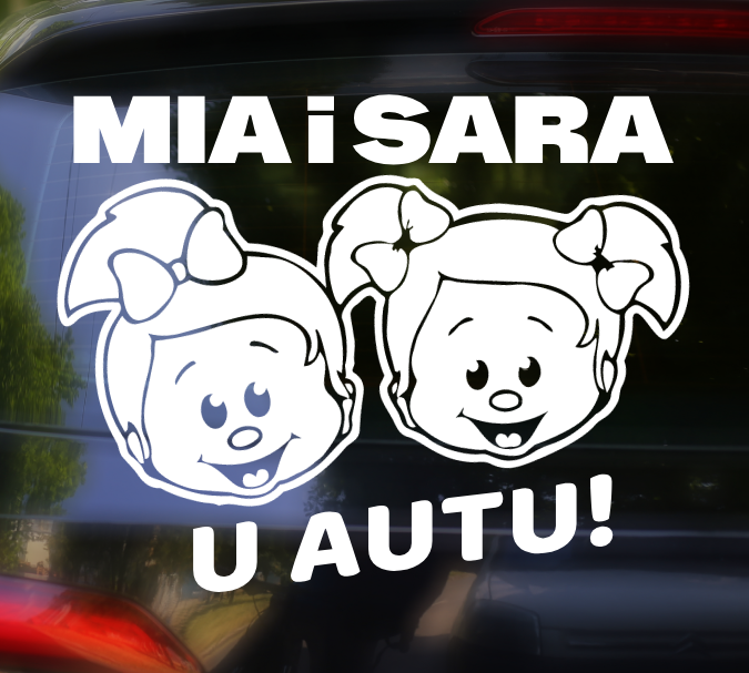 Beba u autu SESTRE