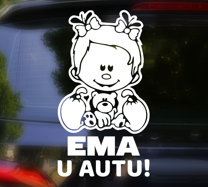 Beba u autu CURA I MEDO