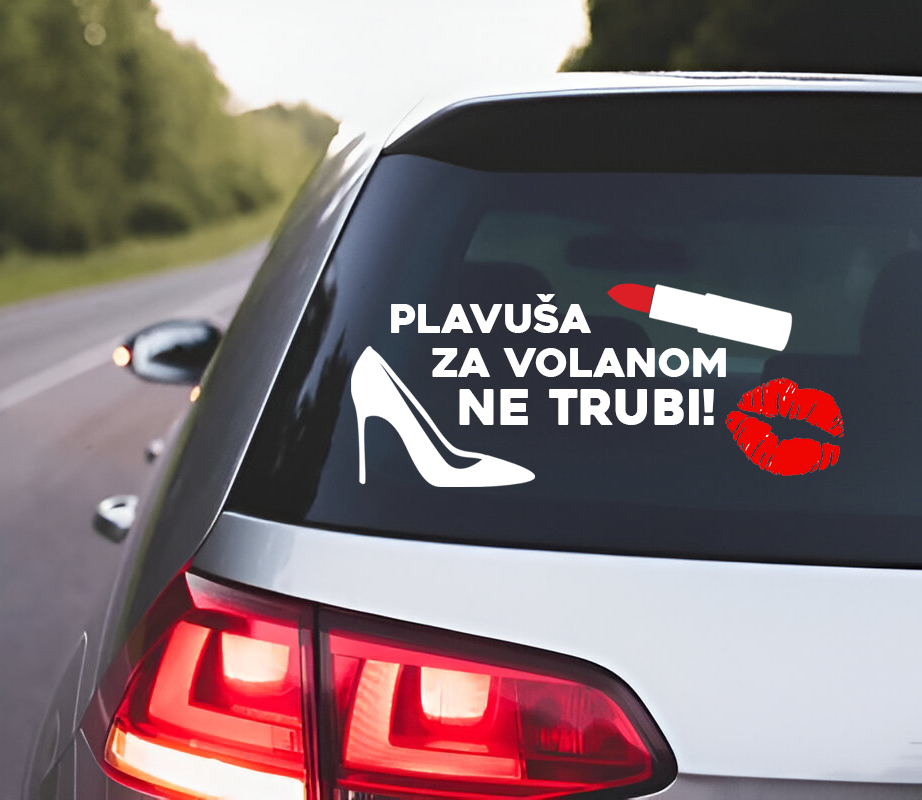 Plavuša za volanom NE TRUBI!