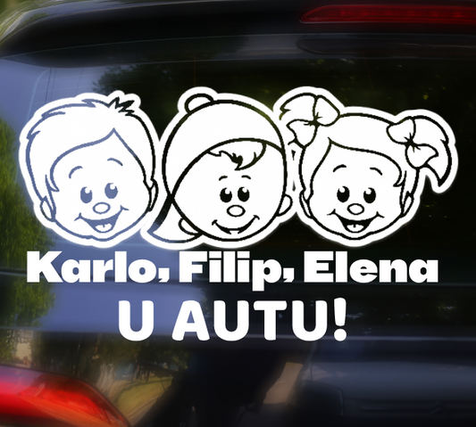 Beba u autu BRAT, BRAT i SESTRA